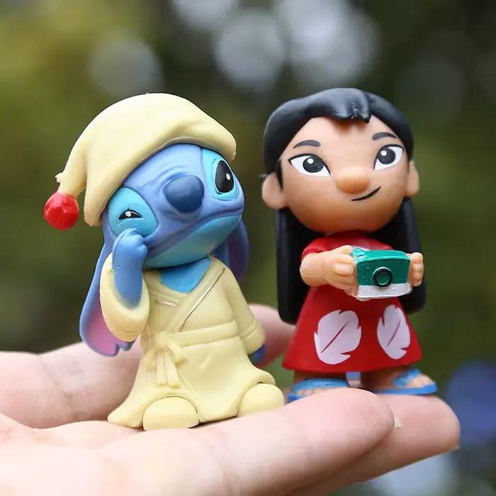 12 pièces/ensemble point Lilo figurine Anime dessin