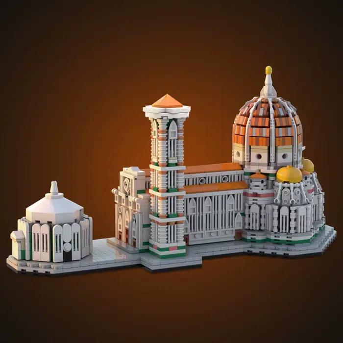 Bloc de construction MOC cathédrale de Florence 1:800