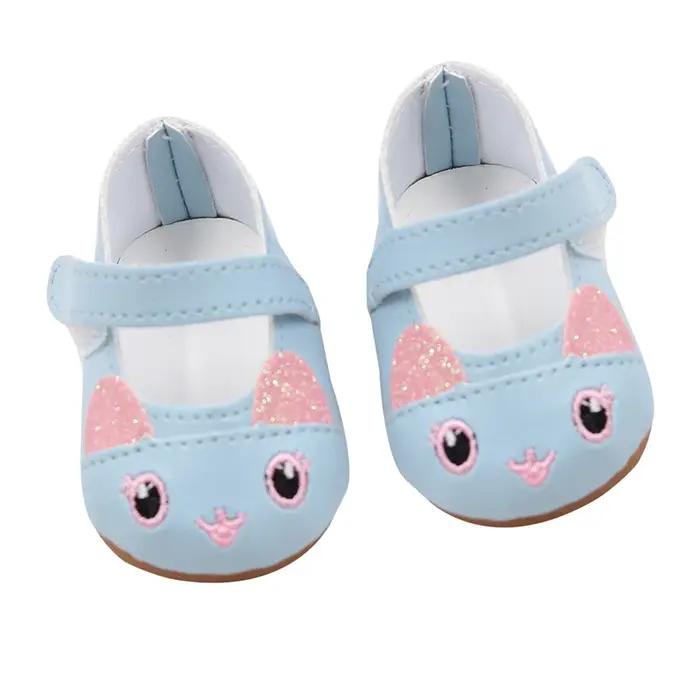 Chaussures à nœud de dessin animé mignon pour fille américaine