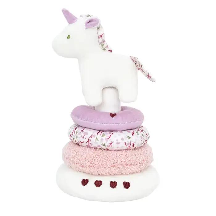 Jouet à empiler en peluche licorne pour bébé, cadeaux pour garçons et filles, encourage le développe