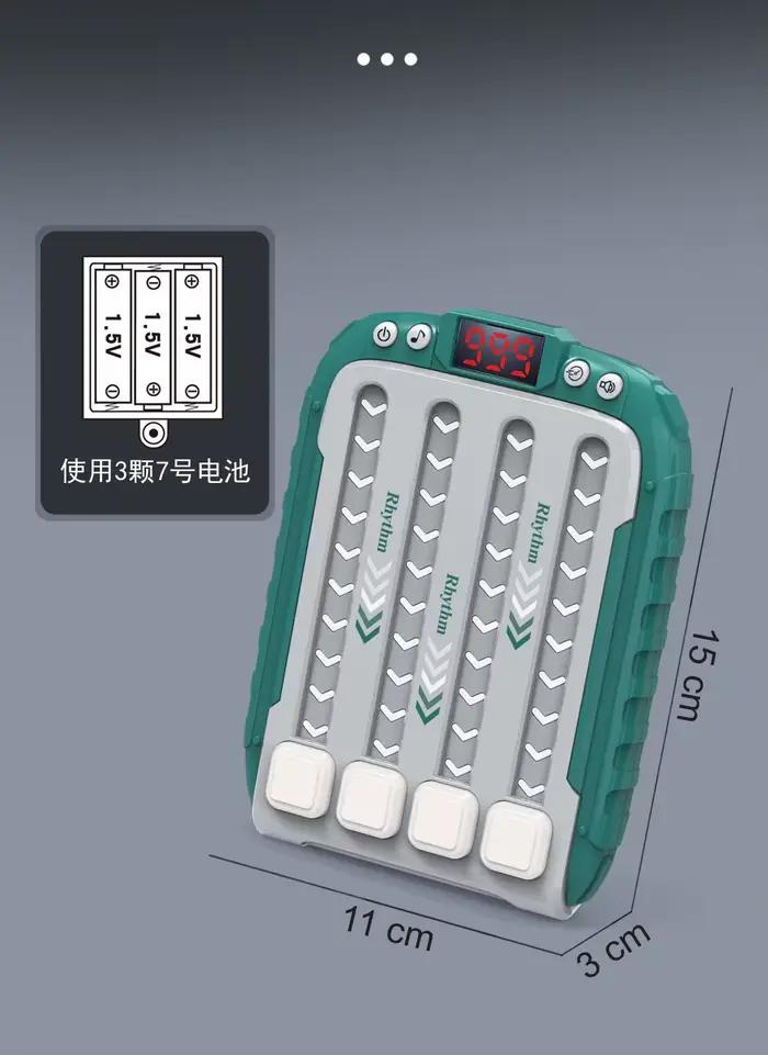 Jeu de puzzle musical électronique Montessori - Jeu de table sensoriel lumineux à poussée rapide pour le divertissement éducatif