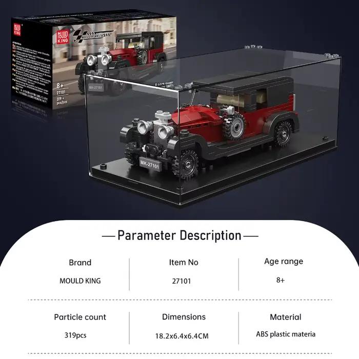 Mould King – ensemble de blocs de construction de voiture de course Vintage de luxe