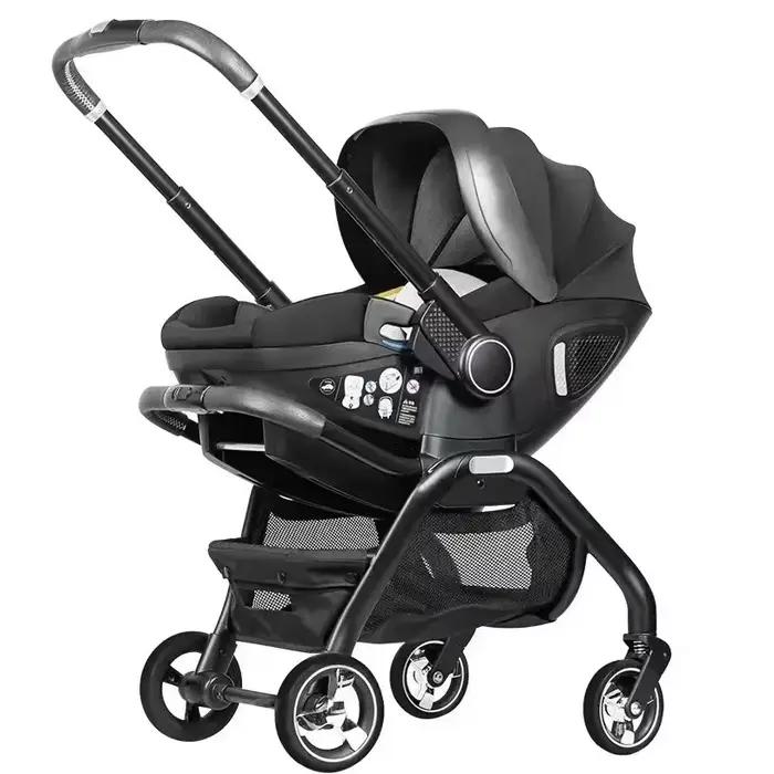 Poussette 4 en 1 pour nouveau-né, siège auto multifonction, légère, à quatre roues, poussette bidire