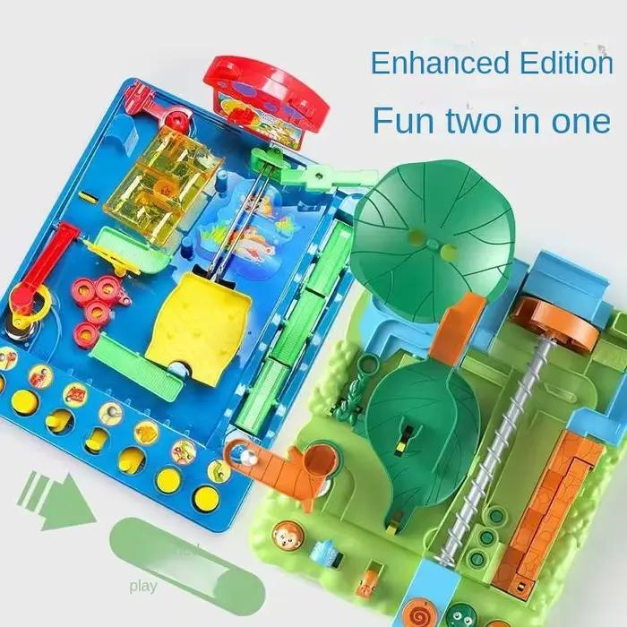 Track Labyrinthe Ball Go Through Jungle Adventures, jouets d'entraînement de concentration pour enfants, défi d'intelligence, jeu de bureau, pensée sur bataille