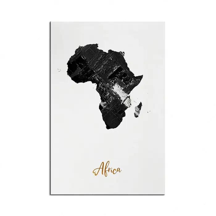 Carte de l'Afrique, carte des animaux africains