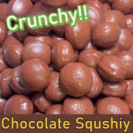 Balle anti-stress en chocolat, modulable, non rebondissante, craquante, à presser, jouet sensoriel ASMR, jouets anti-stress pour adultes, cadeau