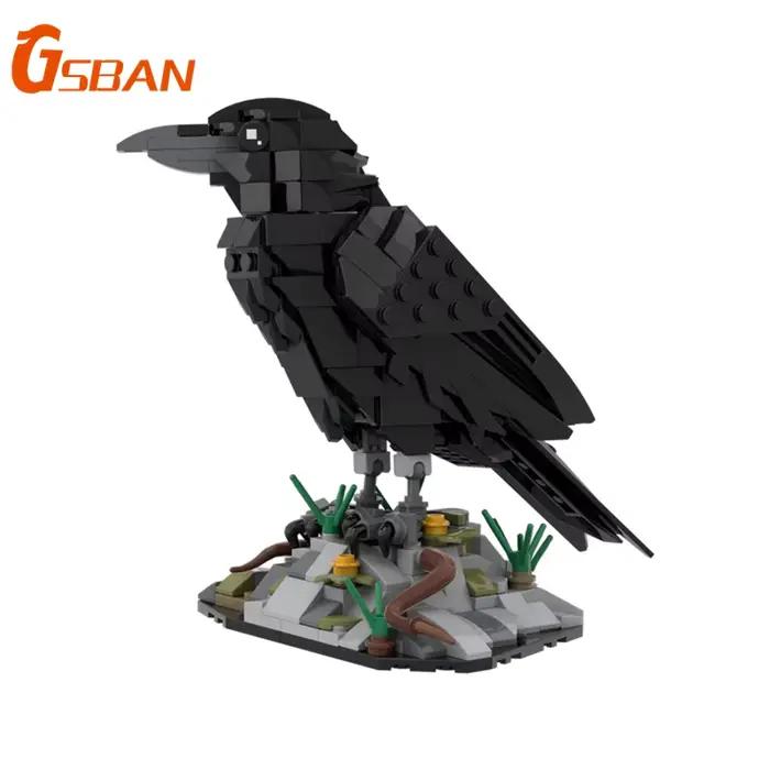GSBAN Ideas Animals Raven Black Bird 357PCS Bricks Building Blocks Sets Jouets pour adultes Cadeaux de Noël