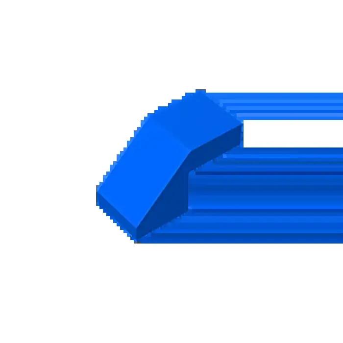 Gobricks GDS-1484 Pente 45 2 x 1 avec Découpe sans Goujon compatible 28192 pièces de jouets pour enfants