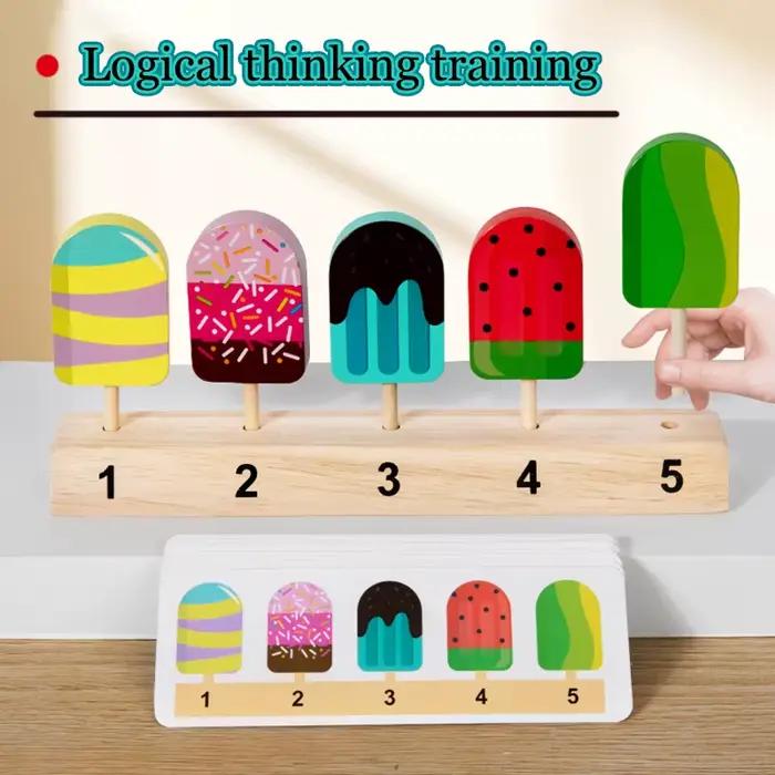 Jeu de tri des couleurs en bois pour enfants Monster Carnival avec animaux et transport, développement de la pensée logique, stimulation sensorielle, occasion de jeu éducative pour enfants 3-6 ans