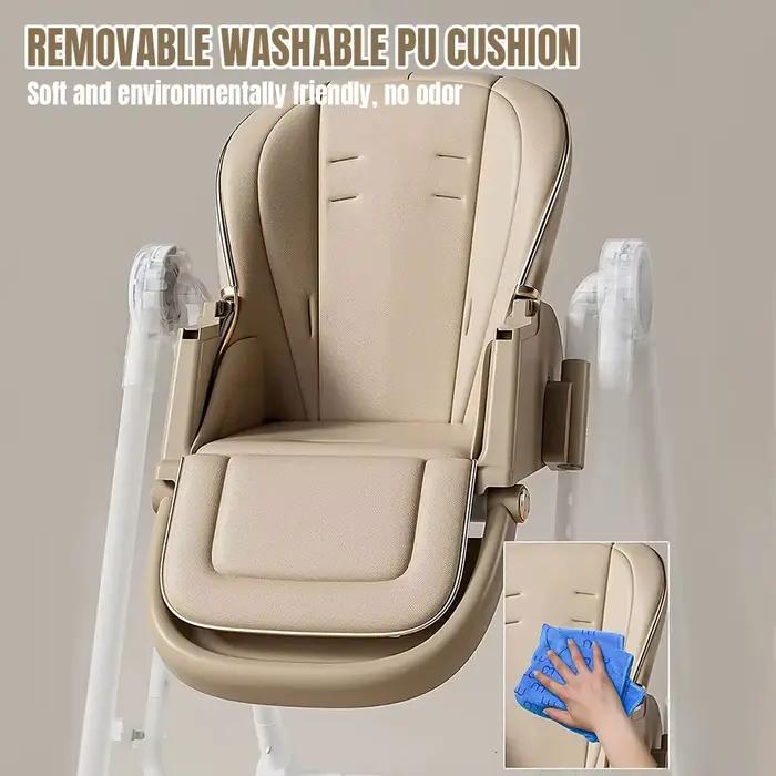 Chaise de salle à manger multifonction pour enfants, réglable, 2 en 1, roue à Cardan lisse, pliable,