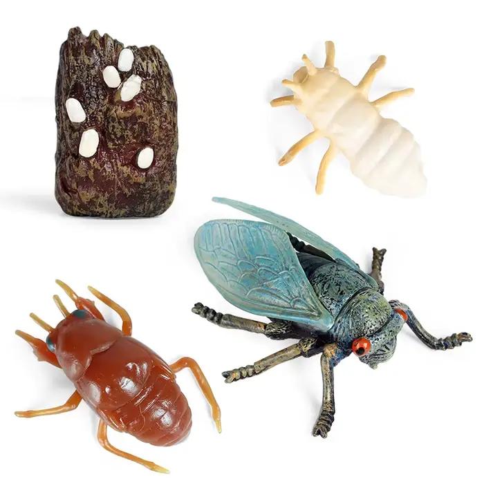 Oenux Simulation Luna papillon saumon fourmis Cycle de croissance de la vie animaux modèle figurines