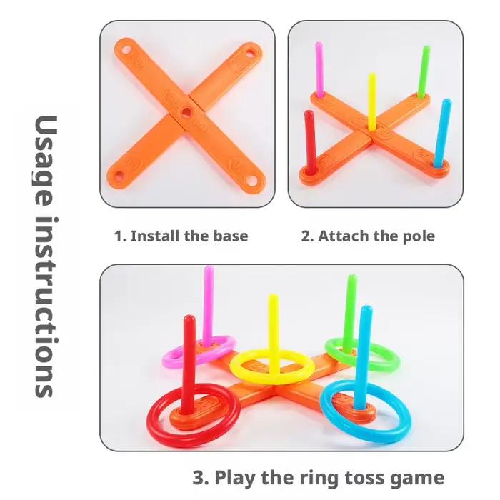 Jouets de lancer d'anneaux pour l'éducation précoce