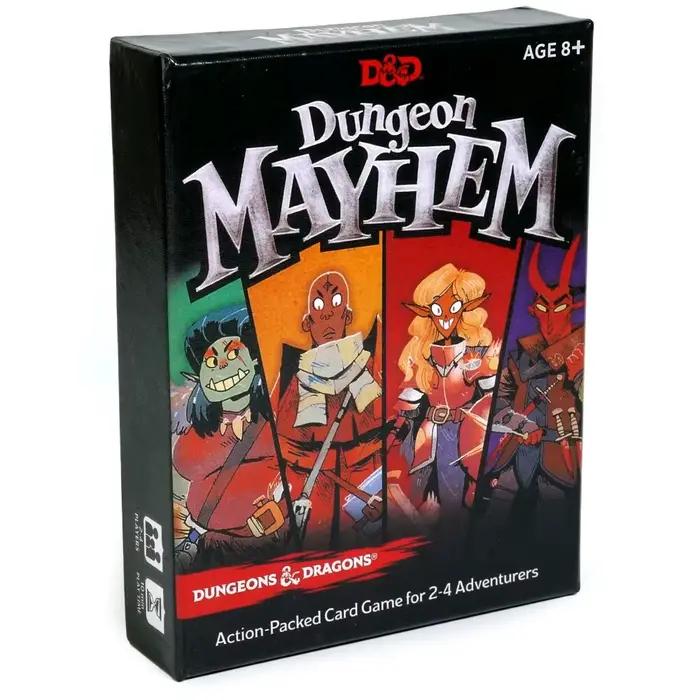 Jeu de cartes Dungeon Mayhem Dungeons Dragons 120 cartes jeu de société Monster Madness pour parties amusantes et stratégiques avec amis et famille