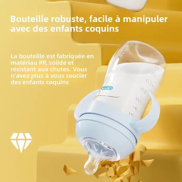 Biberon MAMIJOY en silicone sans BPA pour nouveau-né, anti-étouffement, anti-flatulence, pour bébés de 0 à 6 mois et plus