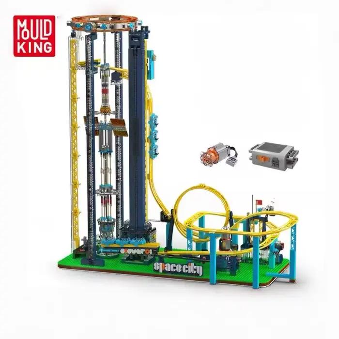 Mould King 11031 Jouet de construction motorisé pour parc d'attractions, modèle d'ascenseur spatial,