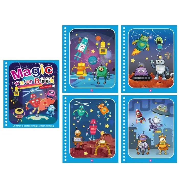 Livres de dessin à l'eau magique pour enfants
