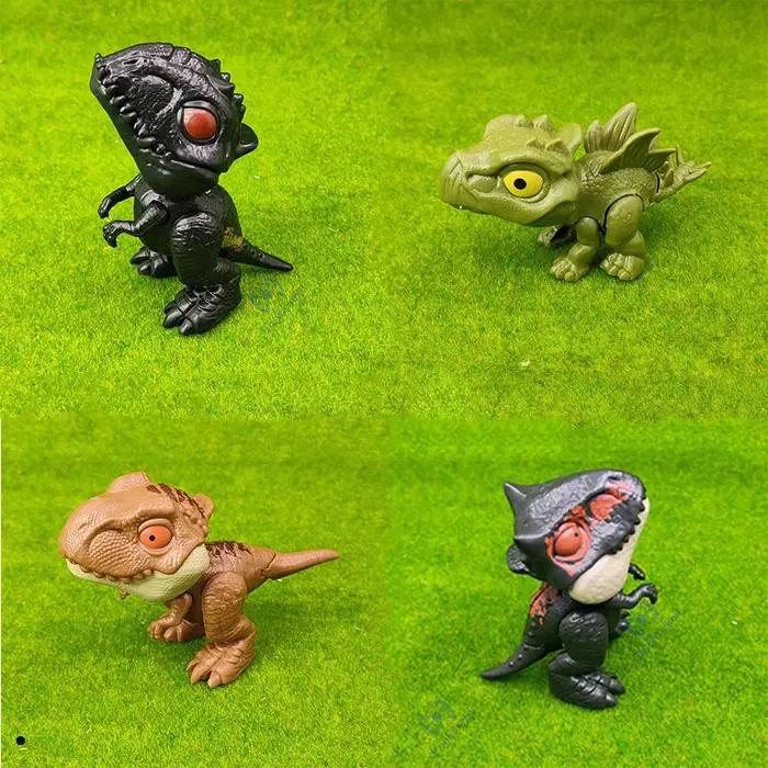 Nouveaux dinosaures mordant les doigts articulations mobiles Dino drôle créatif délicat Simulation dinosaure modèle joue