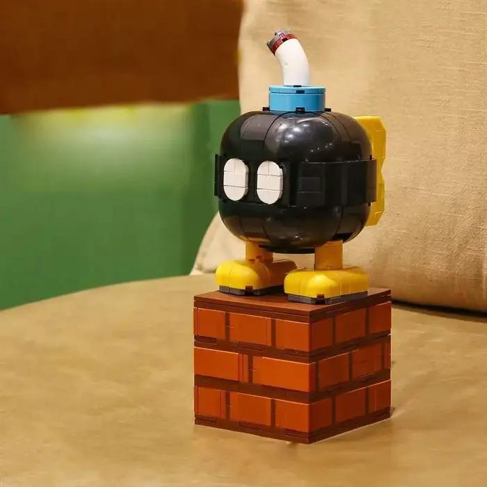 Nouveau 2025 MOC Mario Chomper plante modèle ajustement flamme fleur assemblé bloc de construction brique enfants