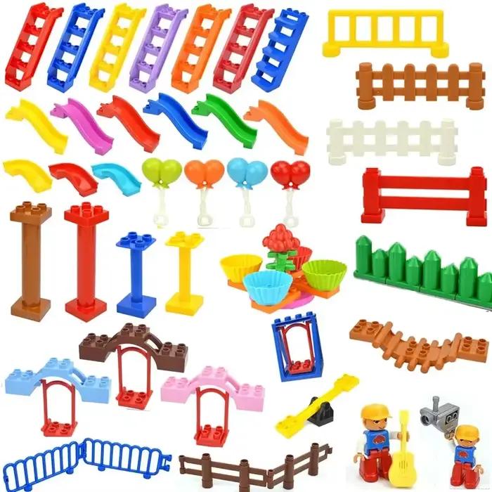 Blocs de construction en plastique ABS autobloquants pour enfants et adultes compatible avec Duplo pour occasions spéciales et apprentissage créatif