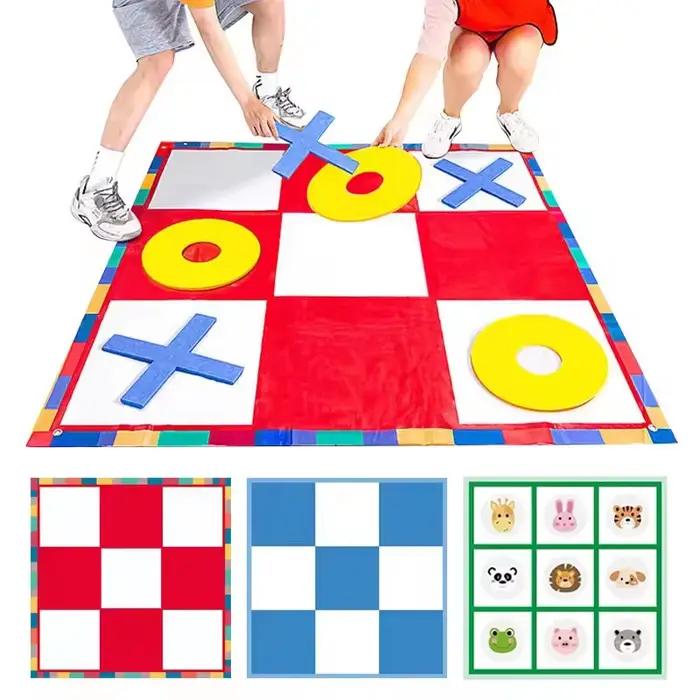 Jeux de plein air pour enfants en carton pour développer la motricité et le déplacement disponible en vert blanc et noir