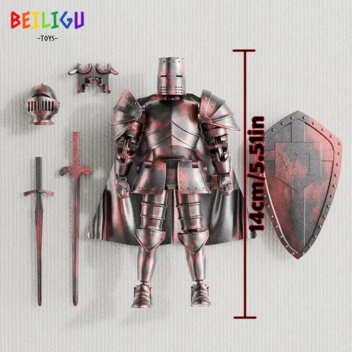 Chevalier médiéval multi-articulations mobiles bricolage figurines arme guerrier Robot épée bouclier assemblage jouet cadeau de vacances pour enfants