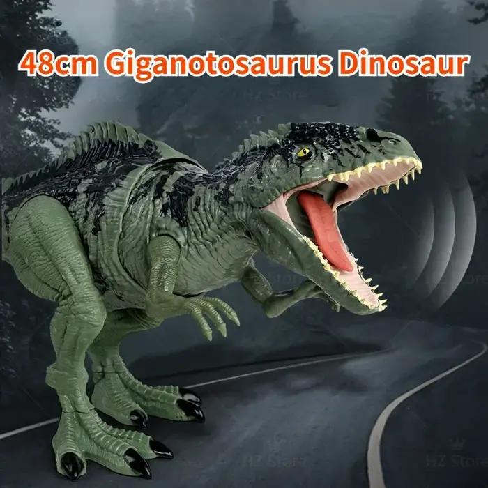 Jouet dinosaure Jurassic-World Dominion Strike N Roar Giganotosaurus avec mouvement frappant