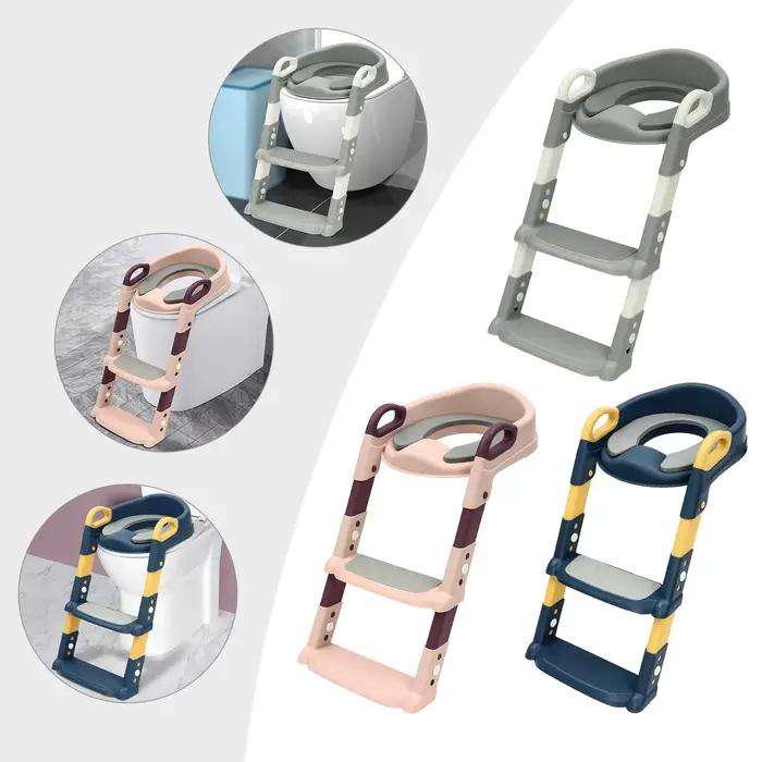 Siège de toilette Portable pour enfants, siège de toilette amélioré avec marche, siège de toilette p