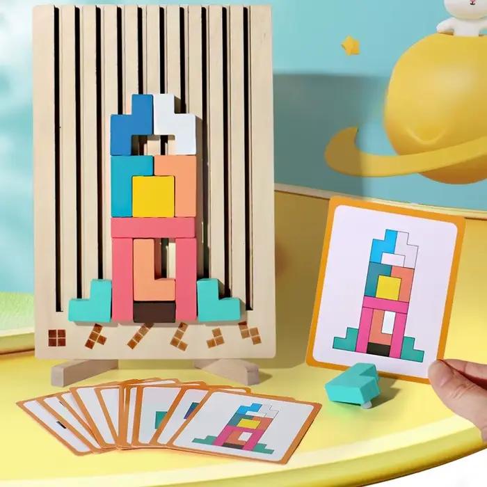 Puzzle 3D en bois animaux et nature blocs de construction jeu de puzzle formation logique pour enfant jeux parent-enfant occasions spéciales