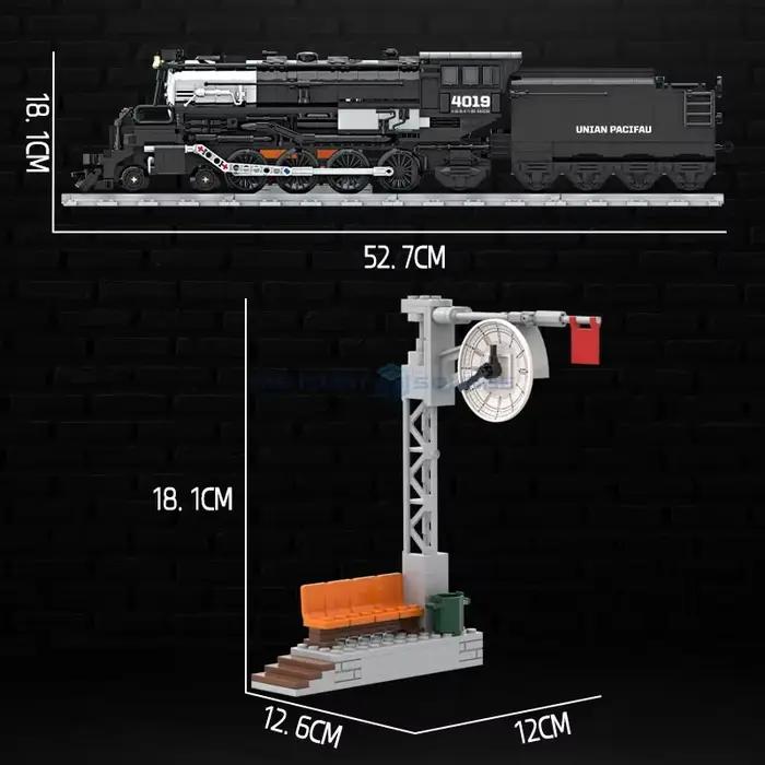 MOC City Train ensemble de construction modèles Machine Locomotive puissance fonction technique blocs