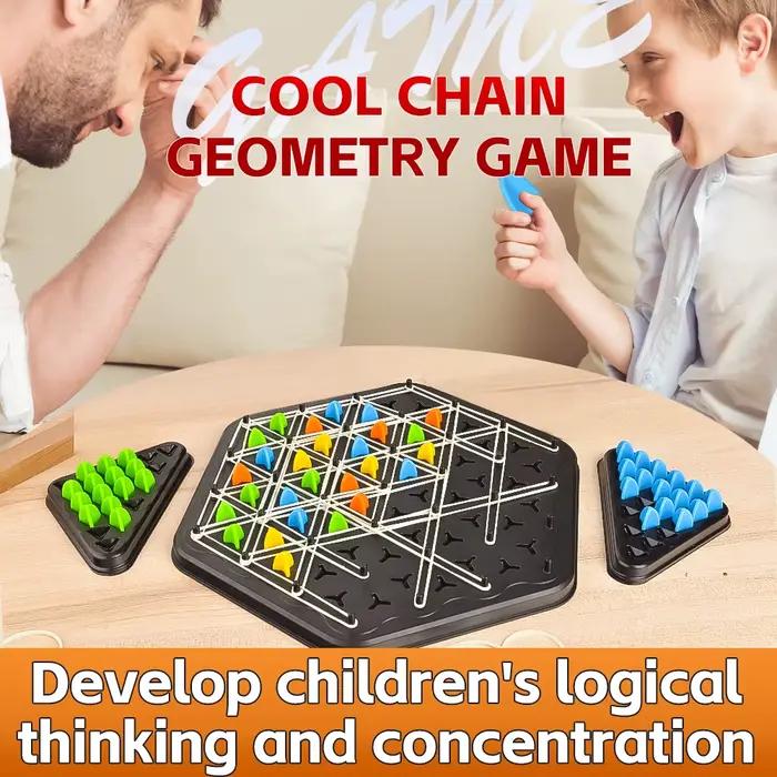 Triangle lien échecs table Puzzle jeu famille Parent-enfant jeu interactif pensée logique formation jouet éducatif