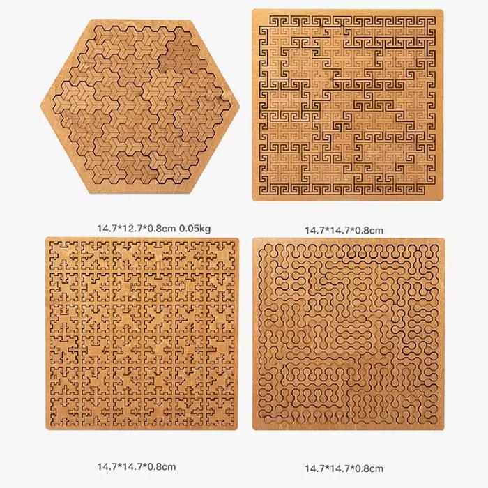 Puzzle Impossible en bois IQ pour adultes, casse-tête Impossible, casse-tête, dix niveaux de difficu