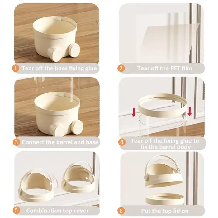 Boîte de rangement cylindrique pour poupée