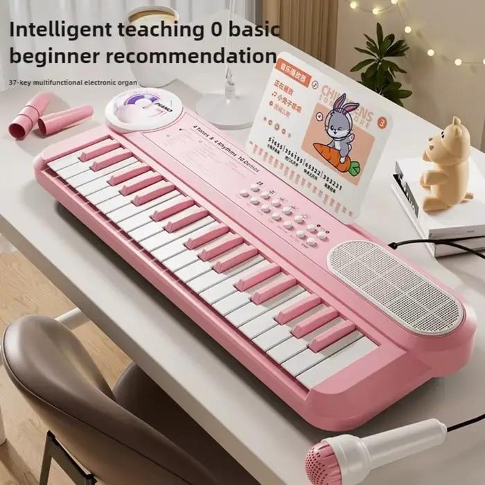 Clavier de piano électronique à 37 touches pour débutants, apprentissage musical facile, portable et multifonctionnel pour explorer divers styles musicaux