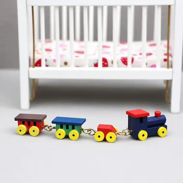 Train l'inventaire de maison de course en bois, ornement de maison, modèle de beurre, accessoires de