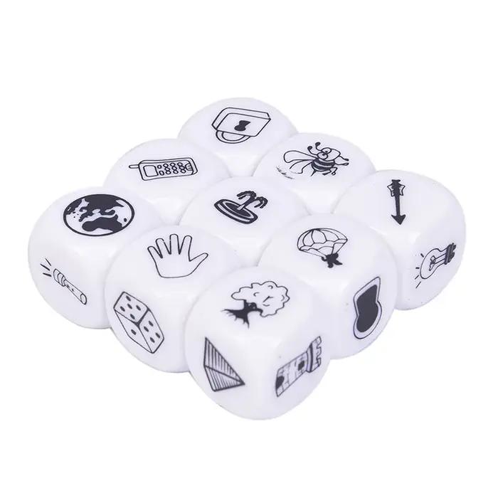 Boîte de dés pour raconter des histoires