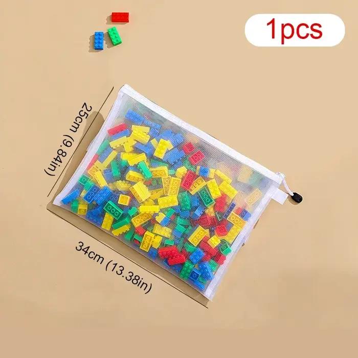 Lot de 3 sacs de rangement pour puzzles