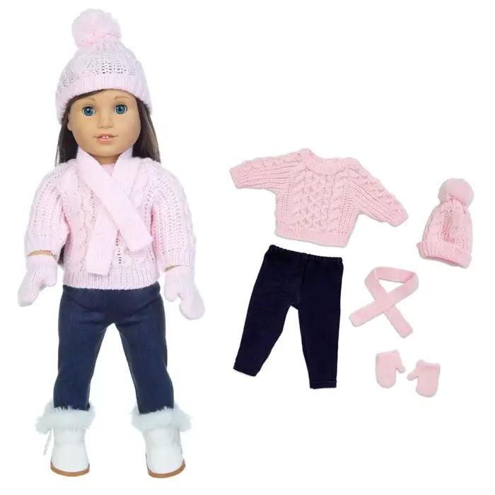 Ensemble pull de noël 2023 adapté à la poupée American Girl, vêtements de poupée de 18 pouces, les c