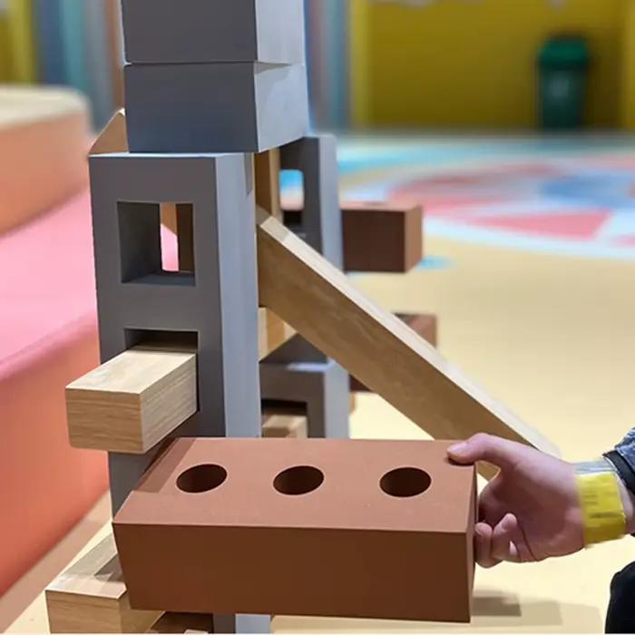 Construction ingénieur briques en mousse EVA jouets aire de jeux pour enfants maison de jeu intérieure et extérieure