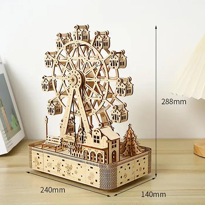 Kit de Modélisme 3D en Bois DIY : Puzzle de Montage Instrument de Musique