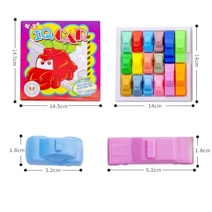 Jeu de logique de circulation Space Rush, Puzzle éducatif, jeux de société de voiture, voitures IQ, évasion Gridlock, Parking pour enfants et adolescents (couleur aléatoire)