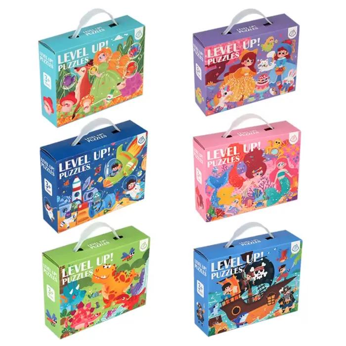 Puzzle de dessin animé Montessori personnalisé en papier pour enfants 60 pièces jouet créatif pour enfants garçons et filles occasions spéciales jouets éducatifs
