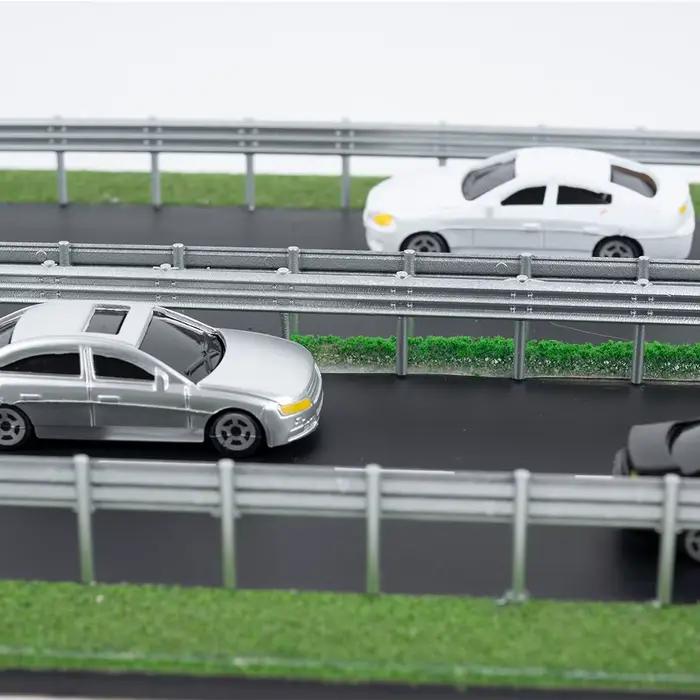 Simulation de garde-corps d'autoroute fait à la main