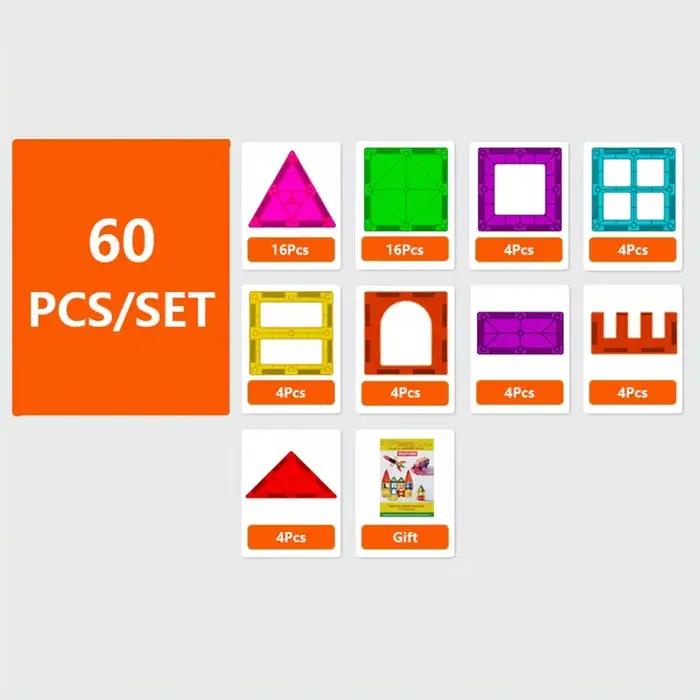 Ensemble de blocs de construction magnétiques