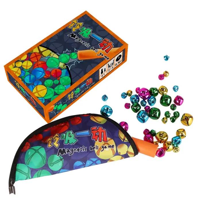 Jeu magnétique avec baguette magnétique et cloches colorées