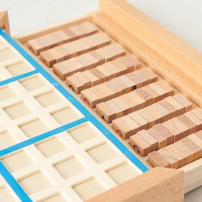 Sudoku mots croisés Montessori chiffres éducatifs en bois jeux de logique d'inference carré latin mathématiques Puzzles