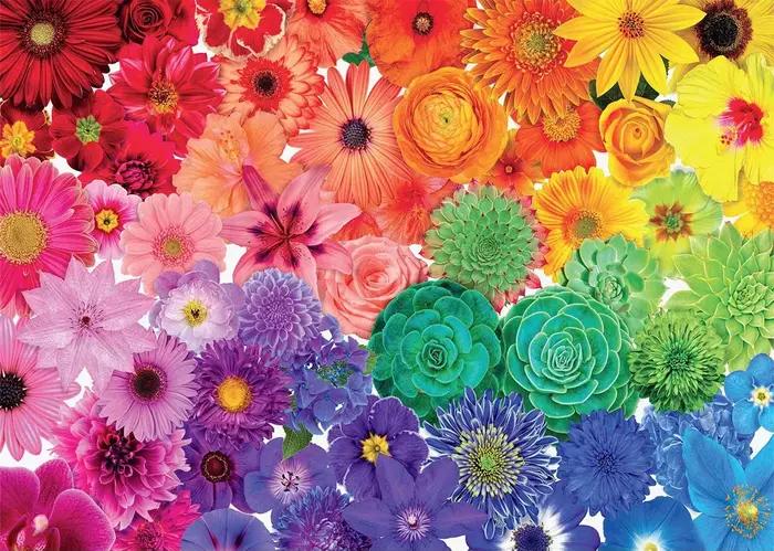 Puzzle de 1000 pièces avec fleurs en pleine floraison