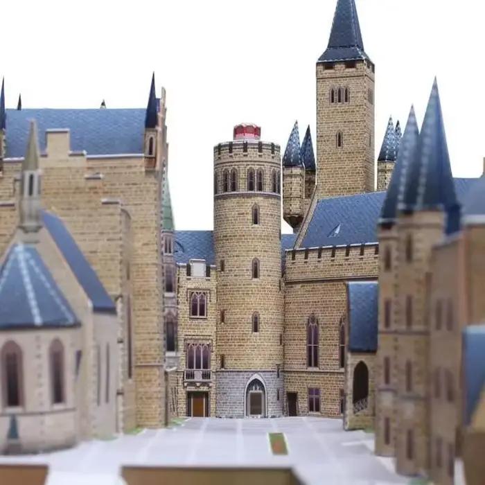 Château de Hohenzollern 3D Papier Modèle Construction Artisanat DIY Jouets Éducatifs Transport Fantaisie Science-Fiction Occasions Spéciales