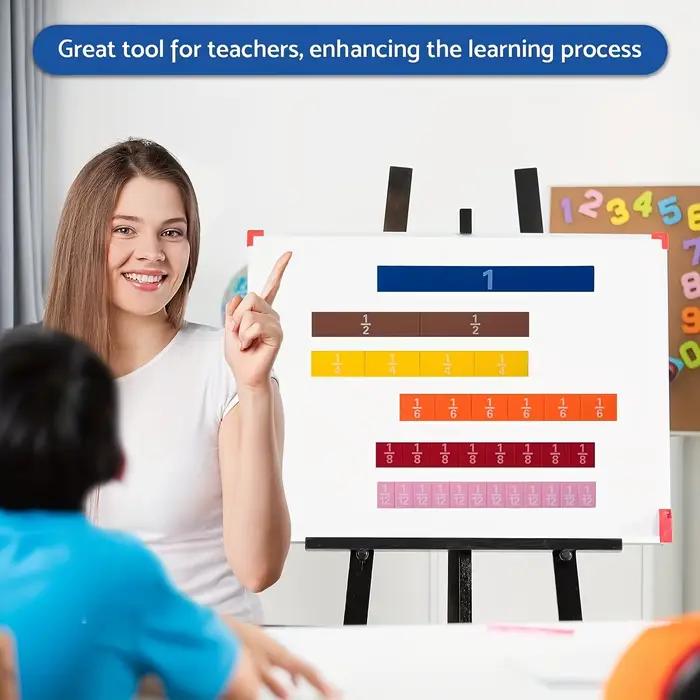 Jouet Mathématique à Fraction Magnétique pour Enfant