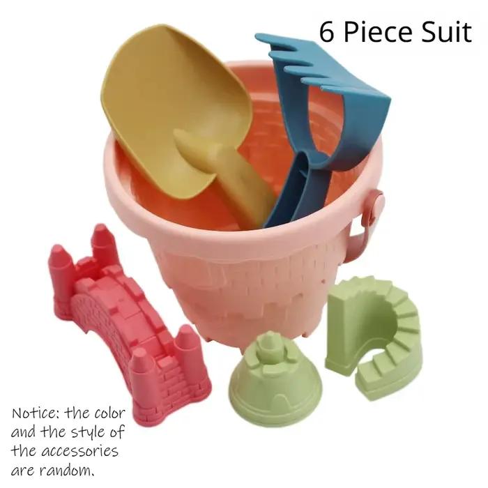 Chateau de sable pour enfants avec cuilleres et outils de creusage animaux nature sport plein air educatif jouet d'ete plage occassions speciales