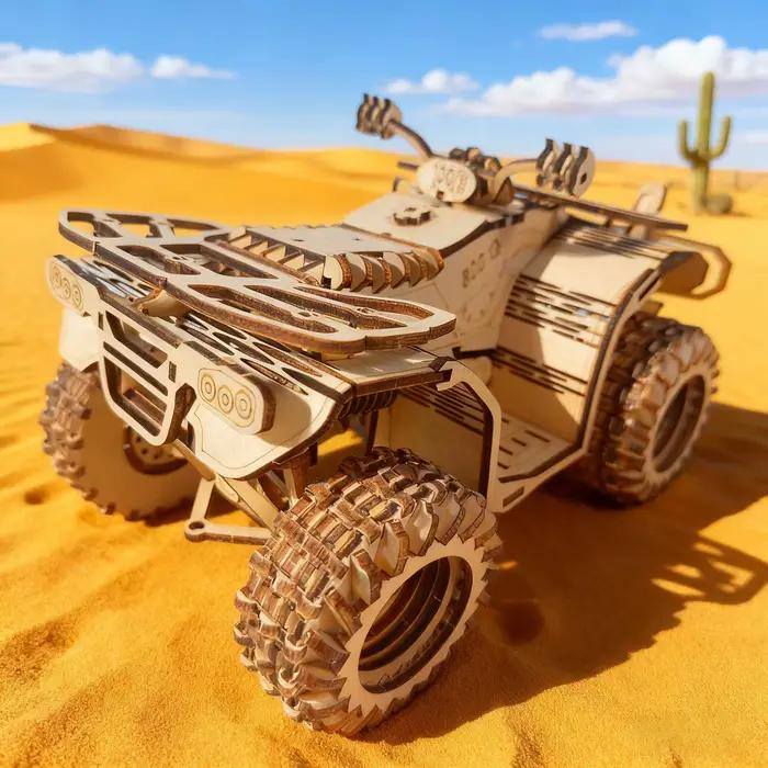 Moto de plage en bois puzzle 3D kit de construction artisanale pour décoration maison et cadeau festif occasions spéciales